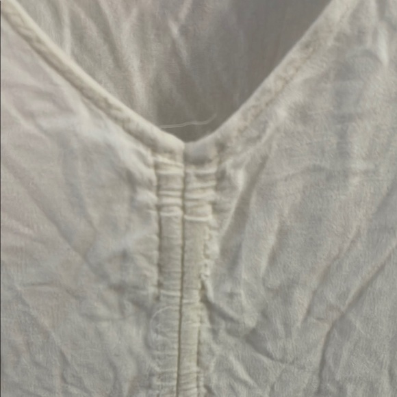 Bluheaven Elegant Boho Cream Lace Hem Ruffled Sleeve Blouse - Picture 4 of 9